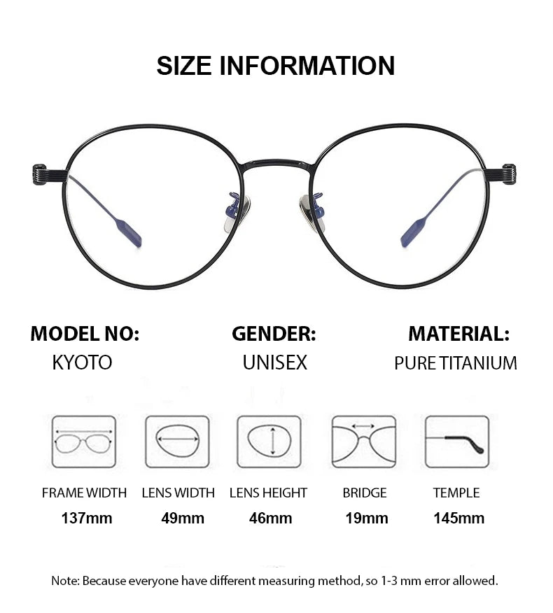 Summer Flower Women's Full Rim Oval Round Titanium Eyeglasses 13719 Full Rim Summer Flower