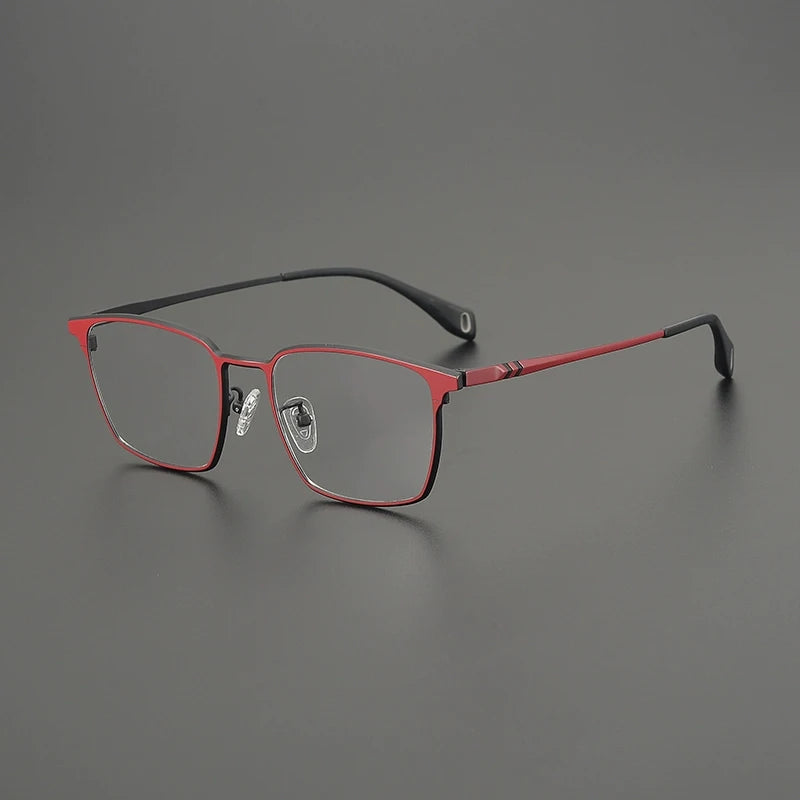 Gatenac Women's Full Rim Flat Top Square Titanium Eyeglasses G85856