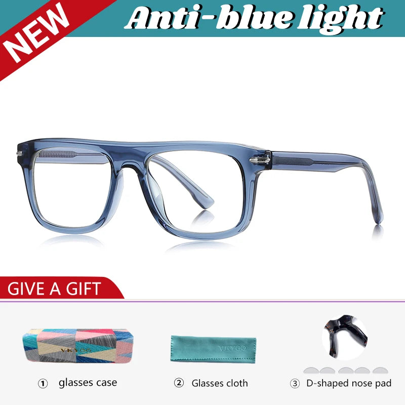Vicky Unisex Full Rim Square Tr 90 Alloy Reading Glasses 72199