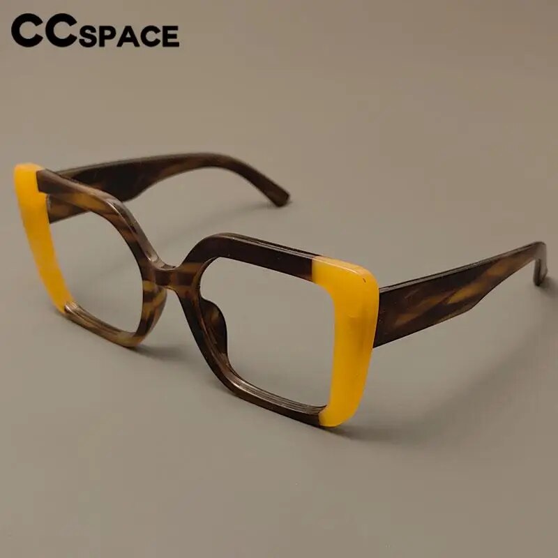 CCspace Women's Full Rim Square Polycarbonate Reading Glasses 56982 Reading Glasses CCspace   