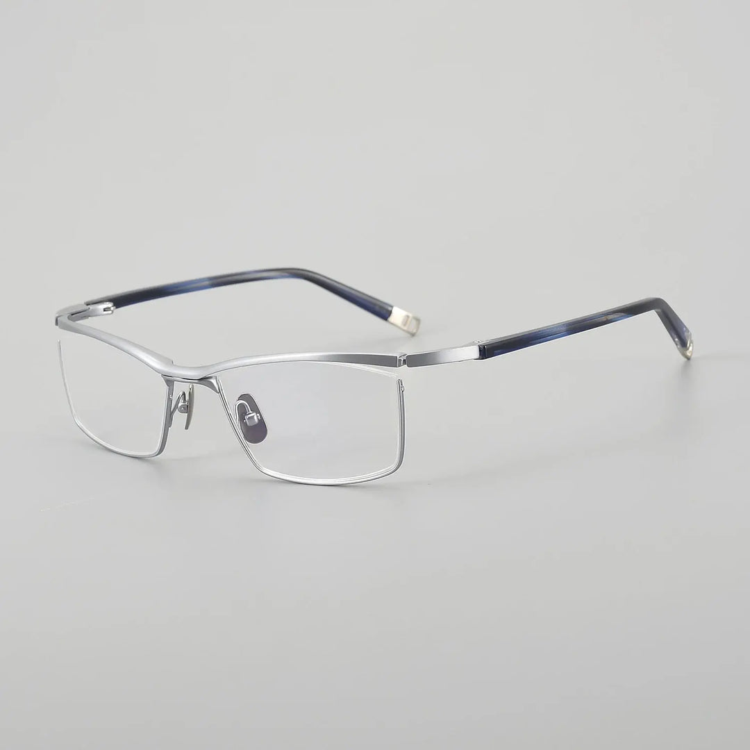Aror Unisex Full Rim Brow Line 606300 Screwless Titanium Square Frames FuzWeb