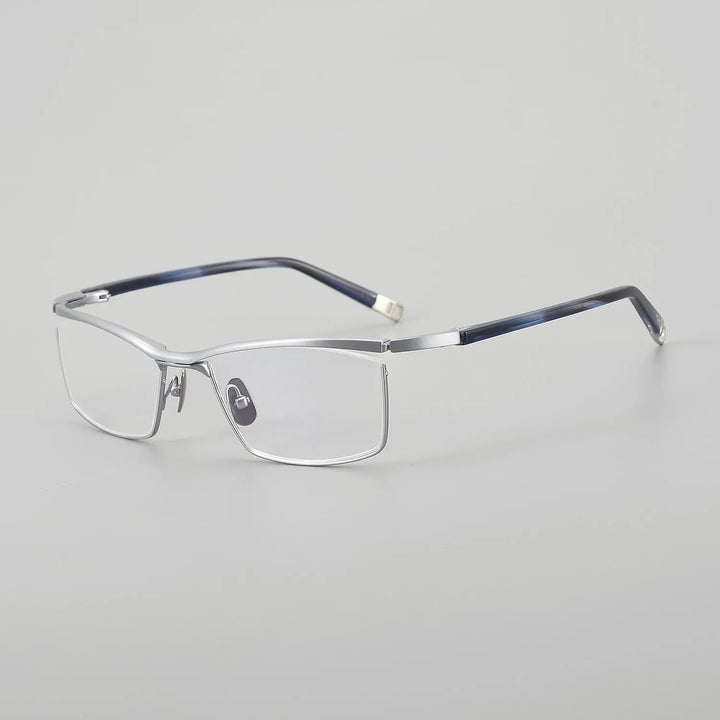 Aror Unisex Full Rim Brow Line 606300 Screwless Titanium Square Frames FuzWeb
