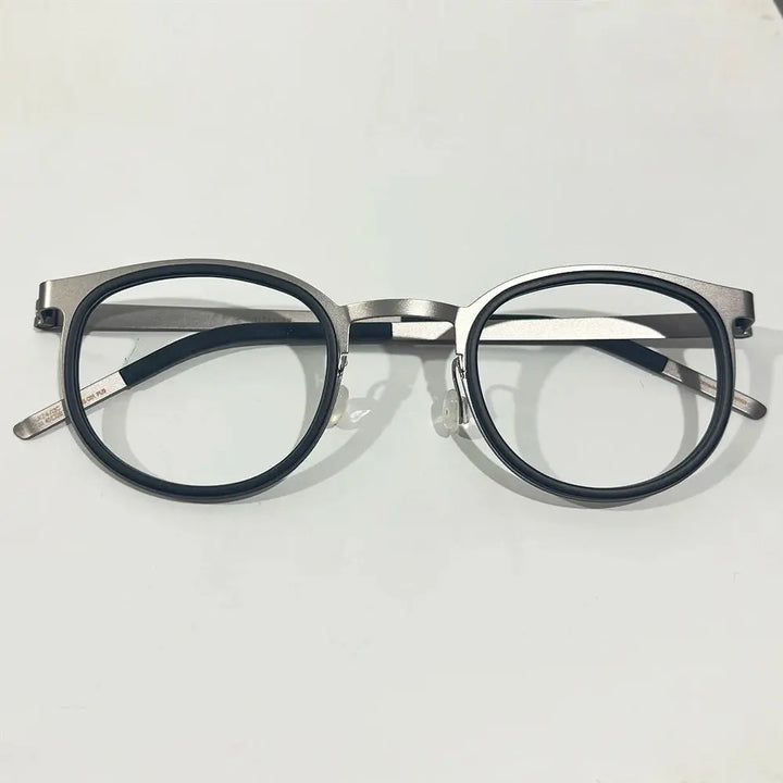 Aimee Full Rim 970400 Unisex Screwless Titanium Round Frames Aimee