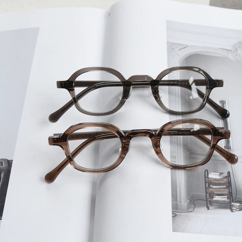 Blackmask Unisex Full Rim Square Acetate Eyeglasses BM-K98651