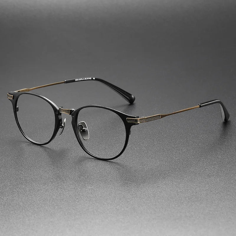 Bobbie Unisex Full Rim Round Titanium Eyeglasses DRX2078