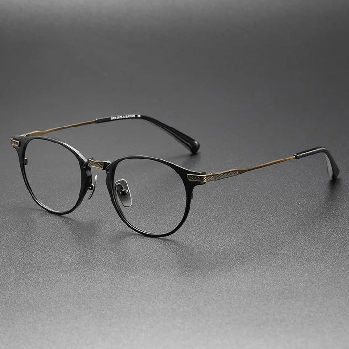 Bobbie Unisex Full Rim Round Titanium Eyeglasses DRX2078