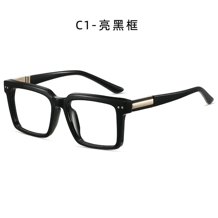 CCspace Unisex Full Rim Square Tr 90 Alloy Reading Glasses 802695