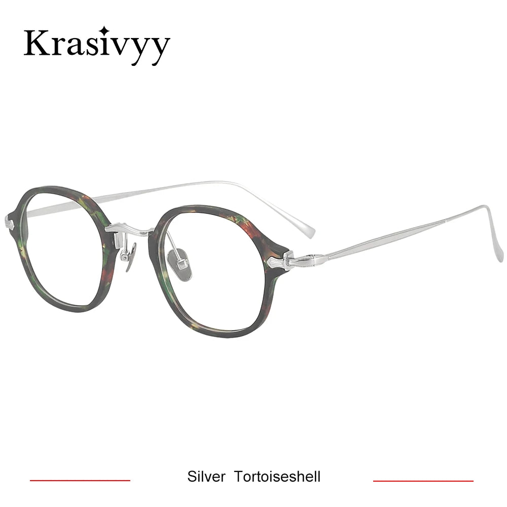 Krasivyy Unisex Full Rim Oval Titanium Prescription Eyeglasses KMN183 - view 11