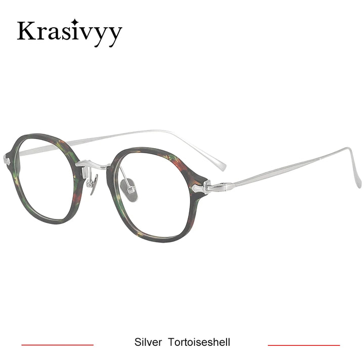 Krasivyy Unisex Full Rim Oval Titanium Prescription Eyeglasses KMN183 - view 11