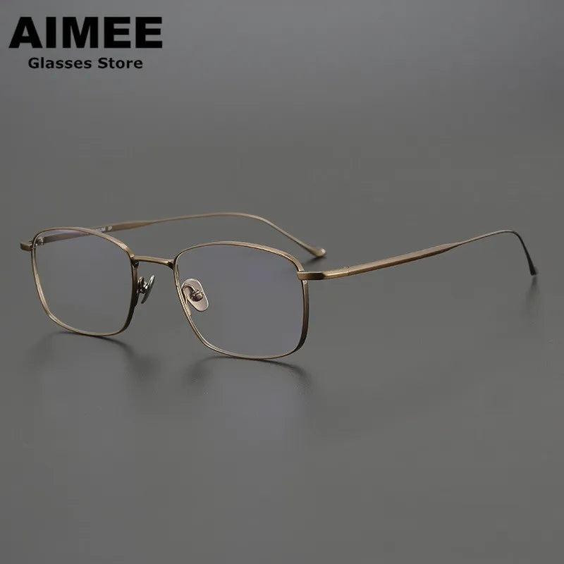 Aimee Unisex Full Rim Square Titanium Eyeglasses Full Rim Aimee   