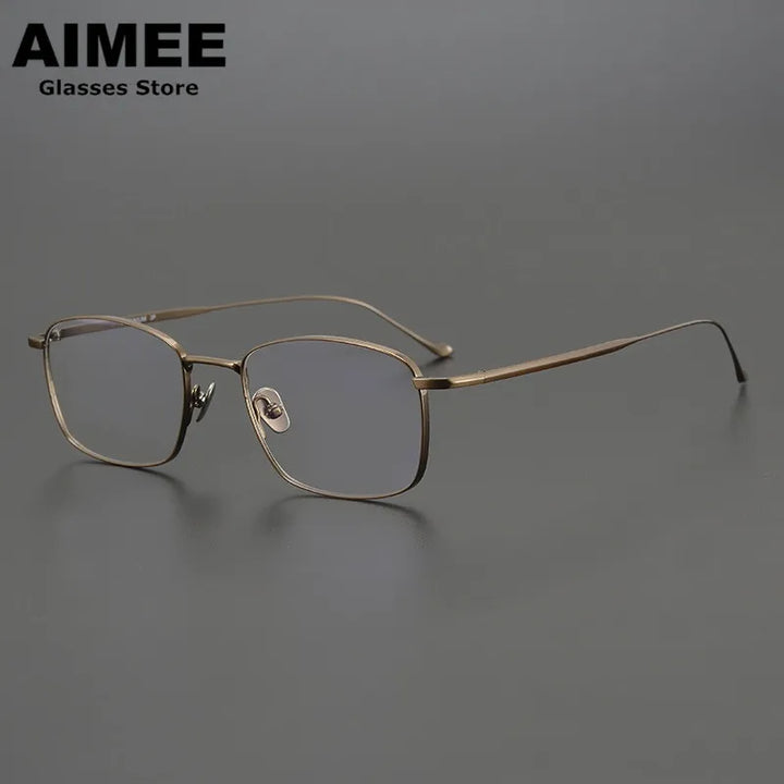 Aimee Unisex Full Rim Square Titanium Eyeglasses 914020 Full Rim Aimee