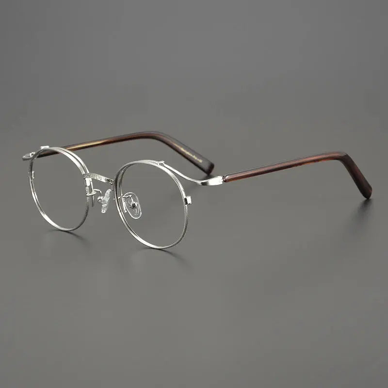 Bobbie Full Rim 445022 Unisex Titanium Oval Round Frames FuzWeb