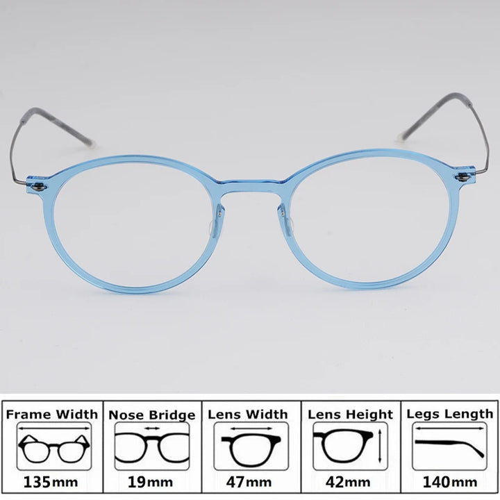 Bobbie Unisex Full Rim Square Acetate Eyeglasses 65-Series