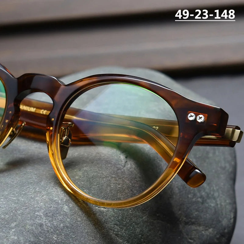 Bobbie Unisex Full Rim Round Acetate Eyeglasses NP-160