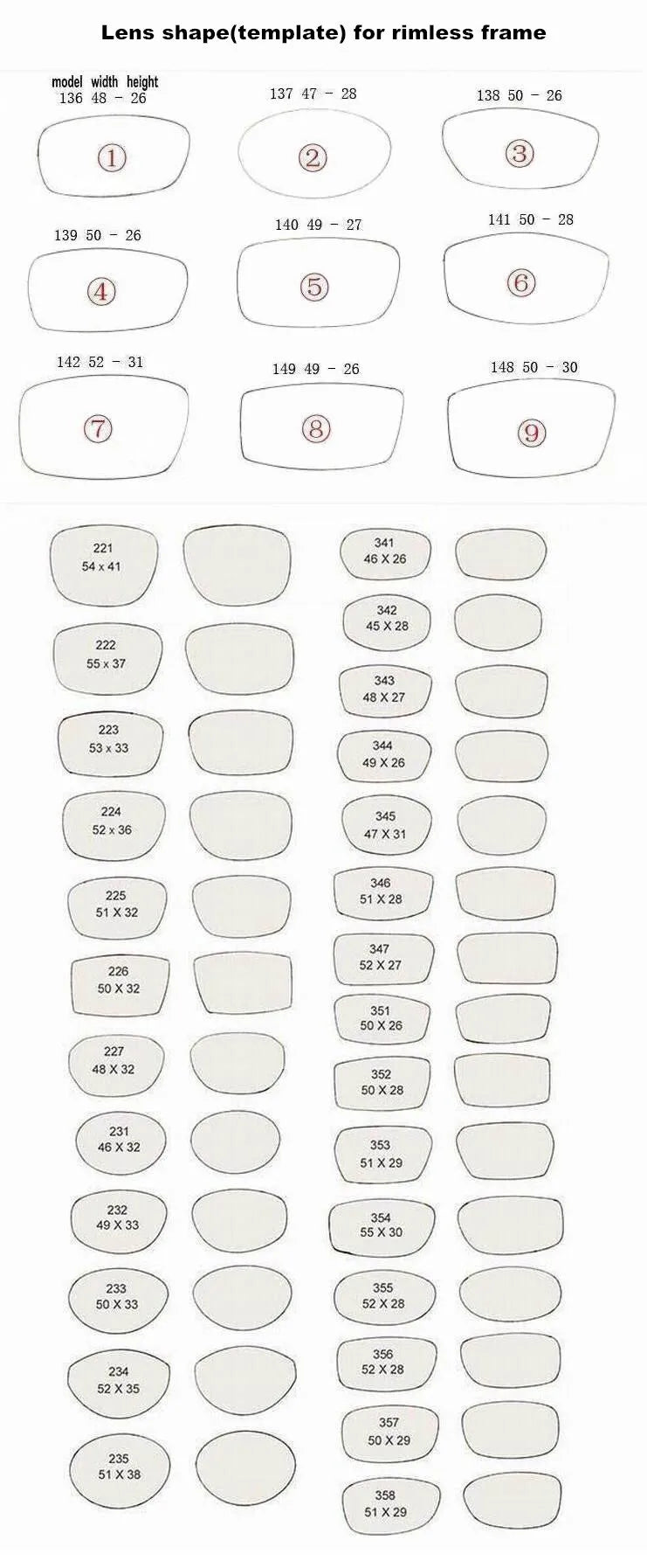 Brightzone Unisex Rimless Square Titanium Eyeglasses 674022