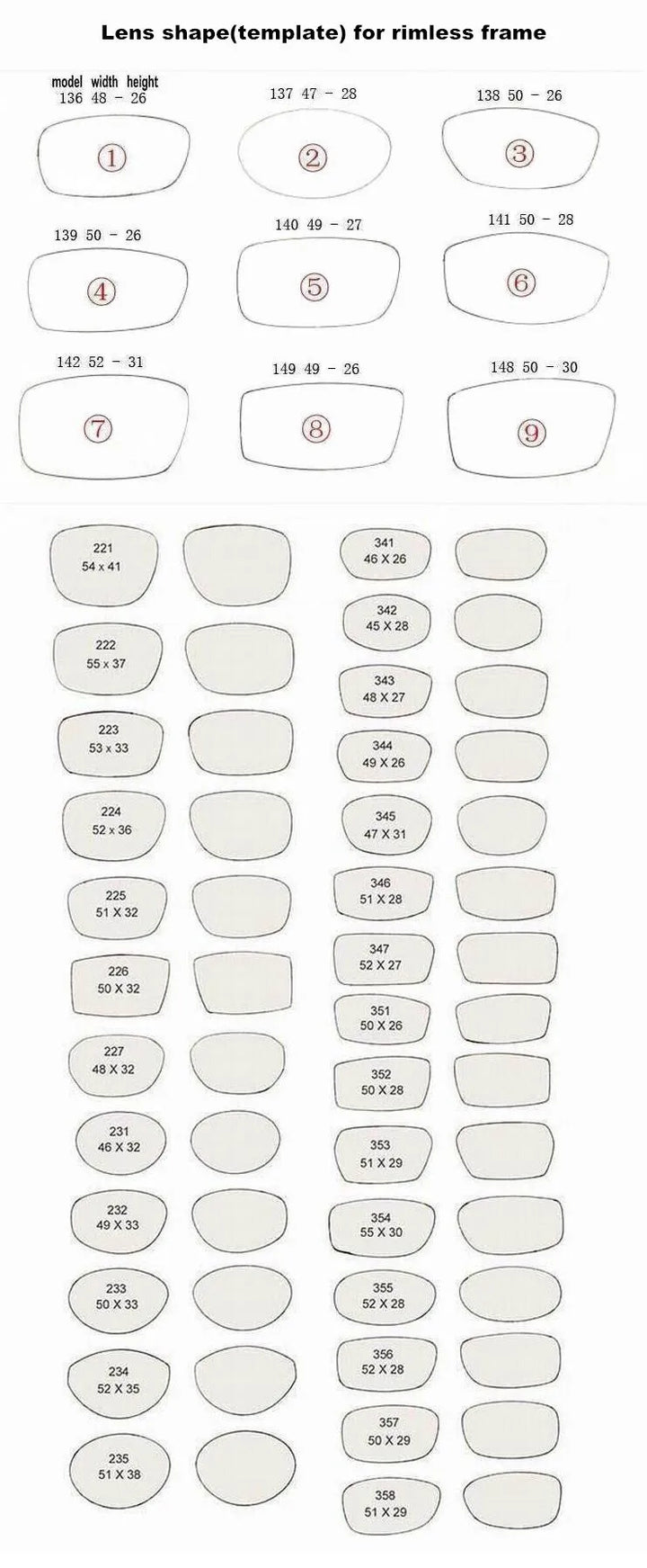 Brightzone Unisex Rimless Square Titanium Eyeglasses 674022