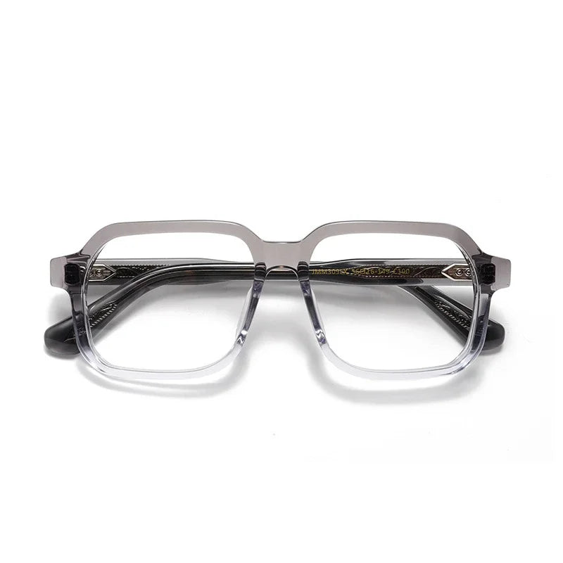 Aror Unisex Full Rim Brow Line Square Acetate Eyeglasses 49309