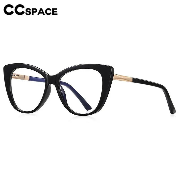 CCspace Women's Full Rim Cat Eye Tr 90 Titanium Reading Glasses 57569 Reading Glasses CCSpace   