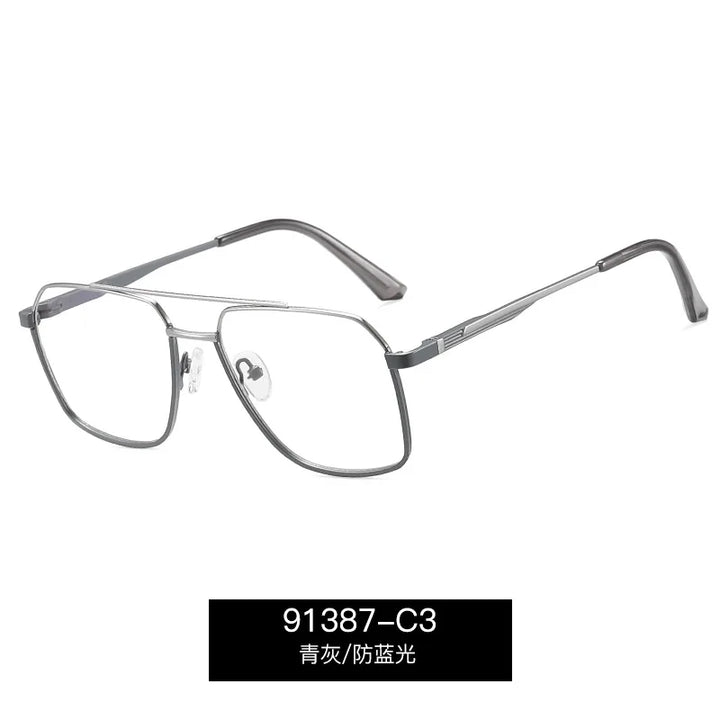Reven Jate Unisex Full Rim Big Alloy Prescription Eyeglasses 91387 - view 7
