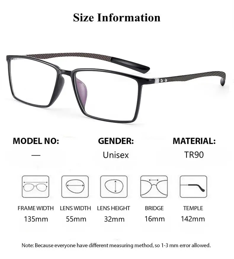 Summer Flower Women's Full Rim Square Tr 90 Titanium Eyeglasses 32135