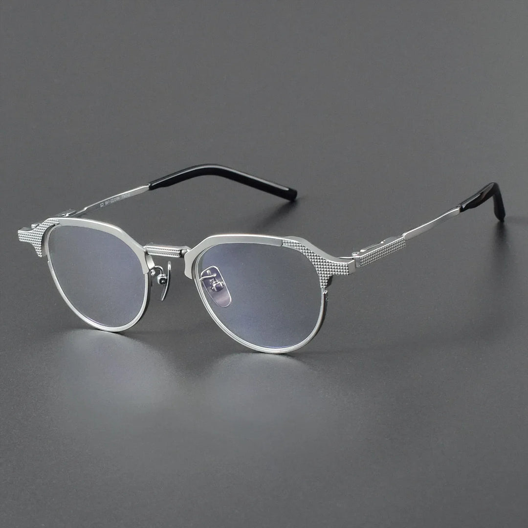 Aror Unisex Full Rim Flat Top Oval Titannium Eyeglasses  99903
