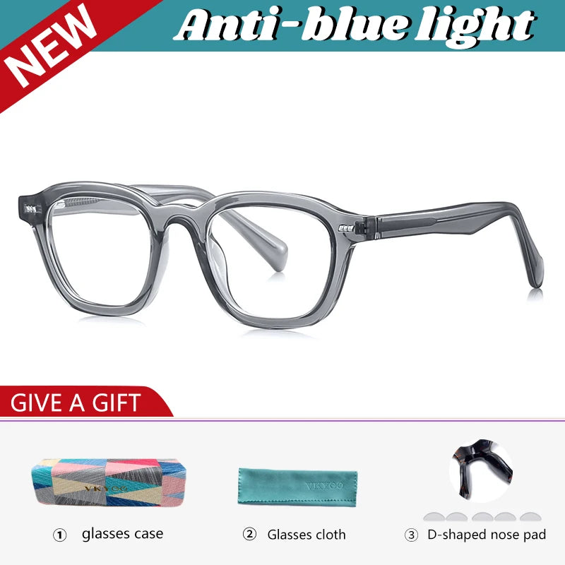 Vicky Unisex Full Rim Square Tr 90 Titanium Reading Glasses 97015