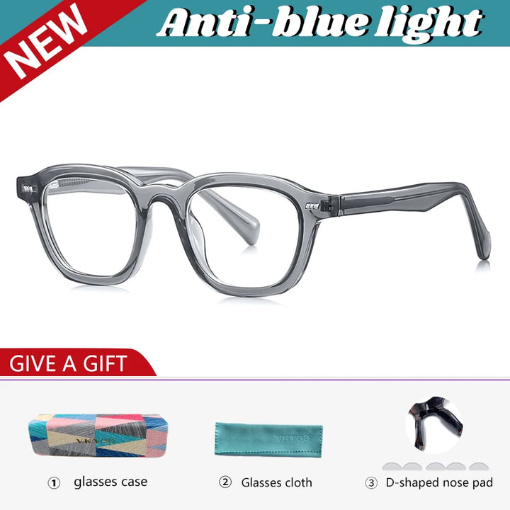 Vicky Unisex Full Rim Square Tr 90 Titanium Reading Glasses 97015