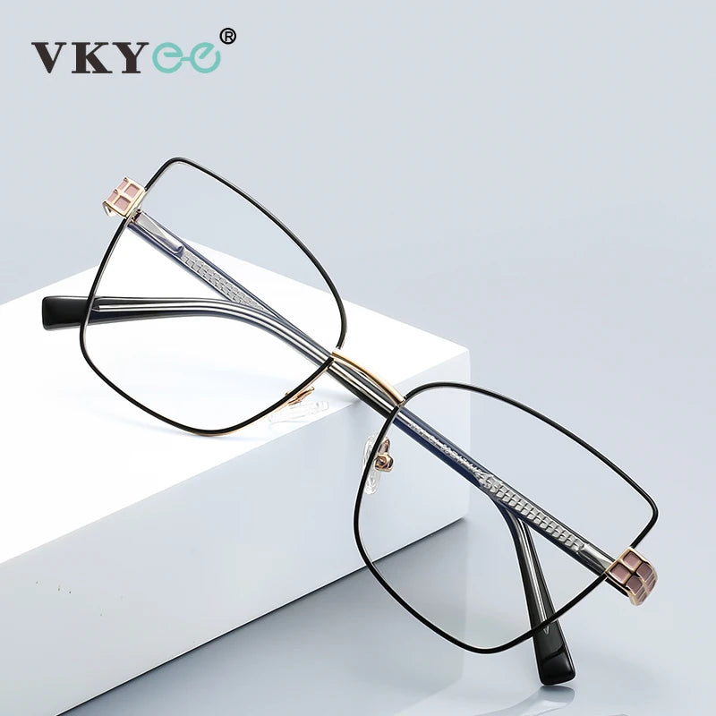 Vicky Women's Full Rim Butterfly Alloy Reading Glasses 423141