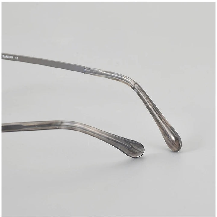 Muzz 117 men's small square IP titanium prescription eyeglasses — view 10