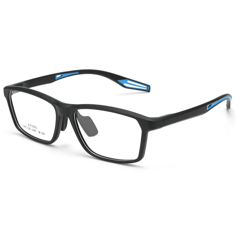 Xbora Unisex Full Rim Rectangle Tr 90 Alloy Sport Eyeglasses 525505