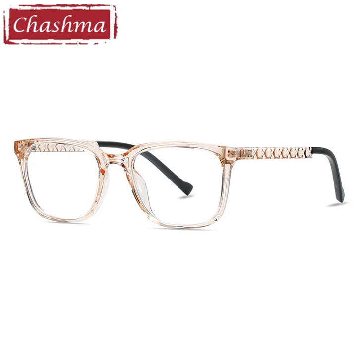 Chashma Ottica Unisex Full Rim Square Tr 90 Titanium Eyeglasses 474017