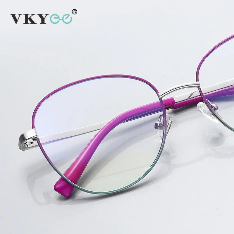 Vicky Unisex Full Rim Oval Stainless Steel Reading Glasses 3091 Reading Glasses Vicky   