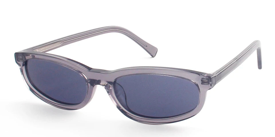 Esnbie Women's Full Rim Slim Oval Rectangle Acetate Sunglasses 240791
