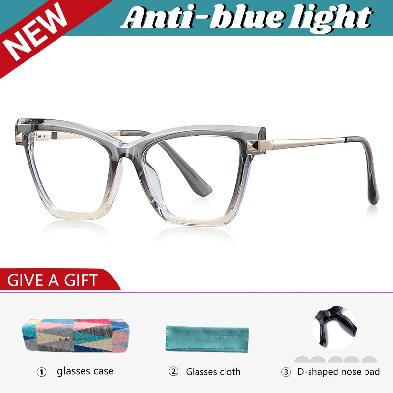 Vicky Women's Full Rim Cat Eye Tr 90 Titanium Reading Glasses 67245