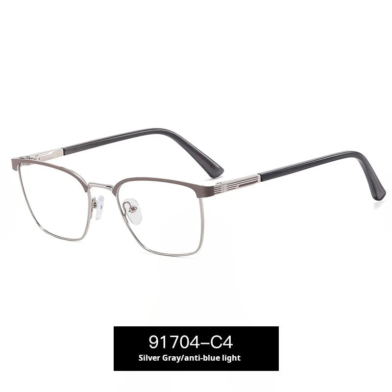 Momoja Women’s Full Rim Square Alloy Spring Hinge Eyeglasses 91704