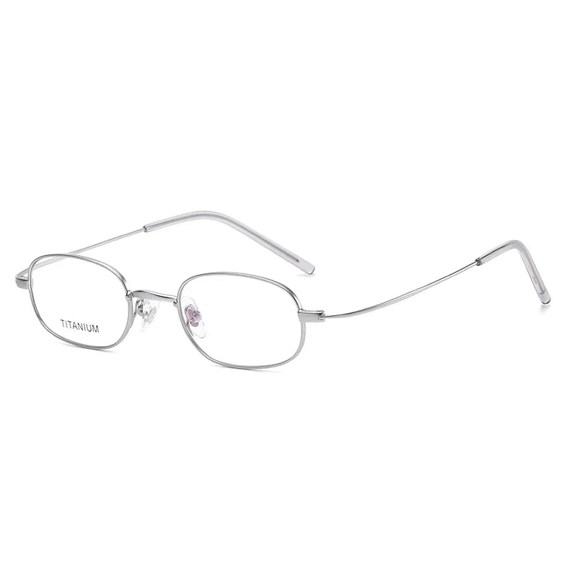 Hdcrafter Unisex Full Rim Oval Square Titanium Eyeglasses 11026
