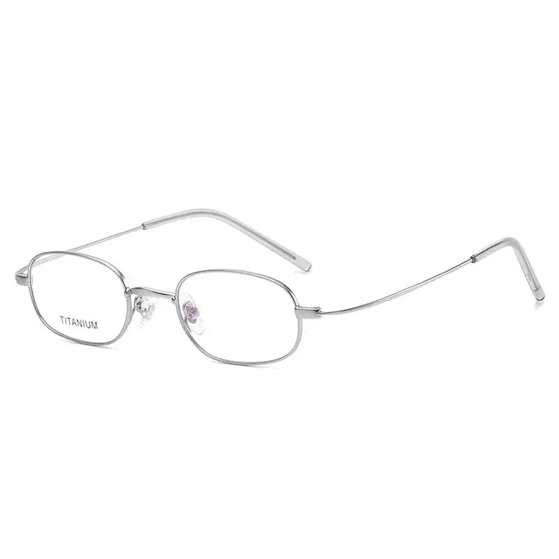Hdcrafter Unisex Rimless Oval Titanium Frames 110260 FuzWeb