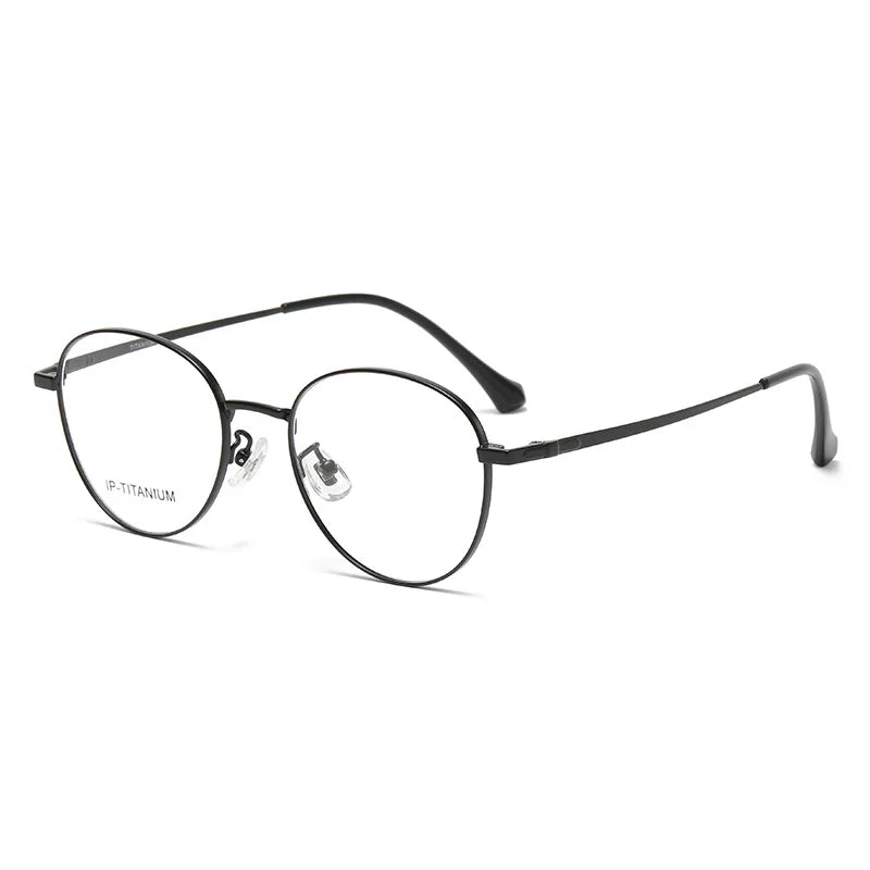 Yimaruili Women's Full Rim Oval Square Titanium Eyeglasses 698529