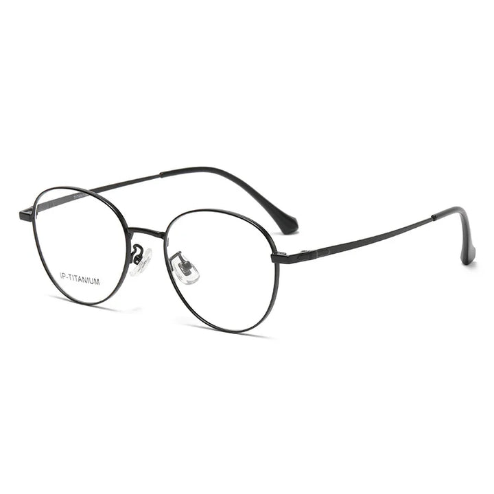 Yimaruili Women's Full Rim Oval Square Titanium Eyeglasses 698529