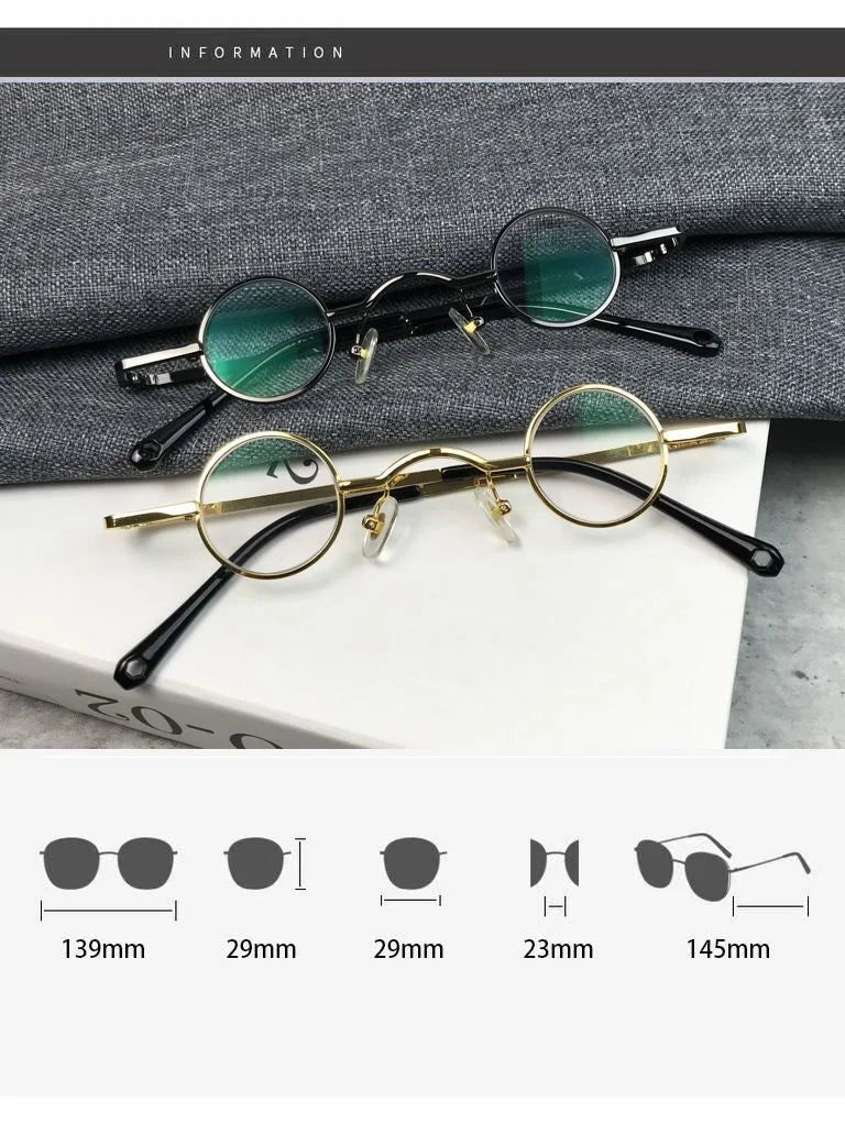 Cubojue Unisex Full Rim Round Alloy Reading Glasses 71397 Reading Glasses Cubojue