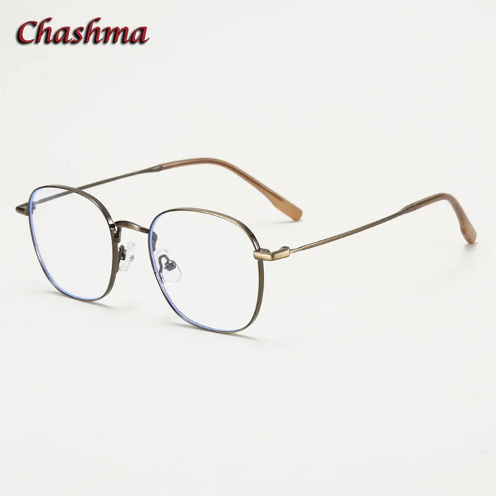 Chashma Ochki Women's Full Rim Oval Square Alloy Eyeglasses 70168