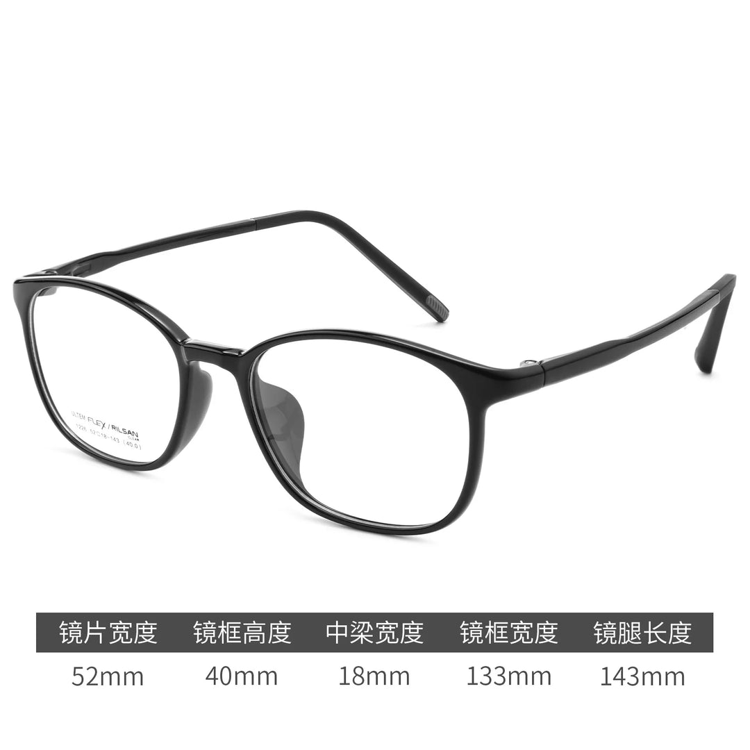Gmei Optical 1226LS women's square TR90 prescription eyeglasses — view 8