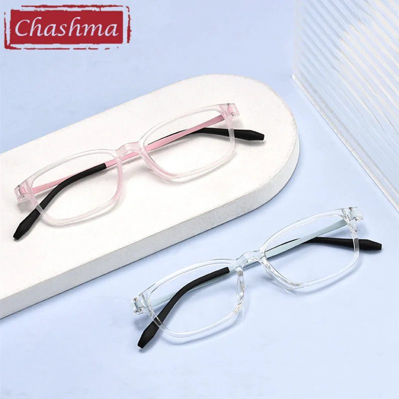 Chashma Ottica Unisex Youth's Full Rim Square Tr 90 Titanium Eyeglasses 99100 Full Rim Chashma Ottica   