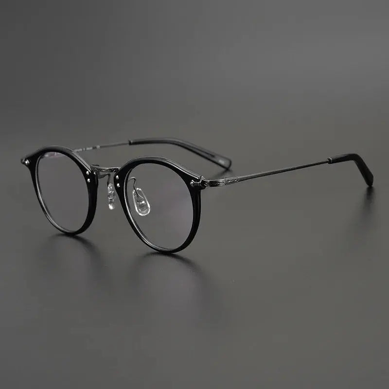 Bobbie 800500 Full Rim Men’s Polygon Acetate Titanium Frames FuzWeb