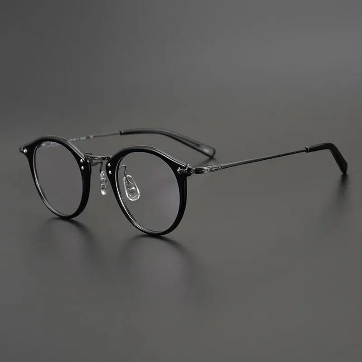 Bobbie 800500 Full Rim Men’s Polygon Acetate Titanium Frames FuzWeb
