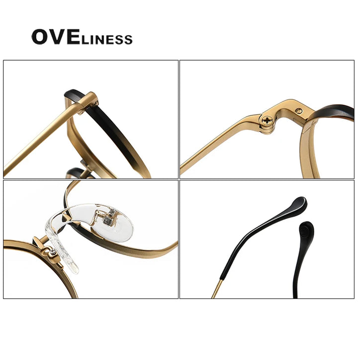 Oveliness Unisex Youth's Full Rim Square Titanium Eyeglasses  O80947 Full Rim Oveliness   