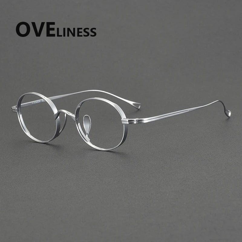 Oveliness Men's Full Rim Square Titanium Eyeglasses 29918