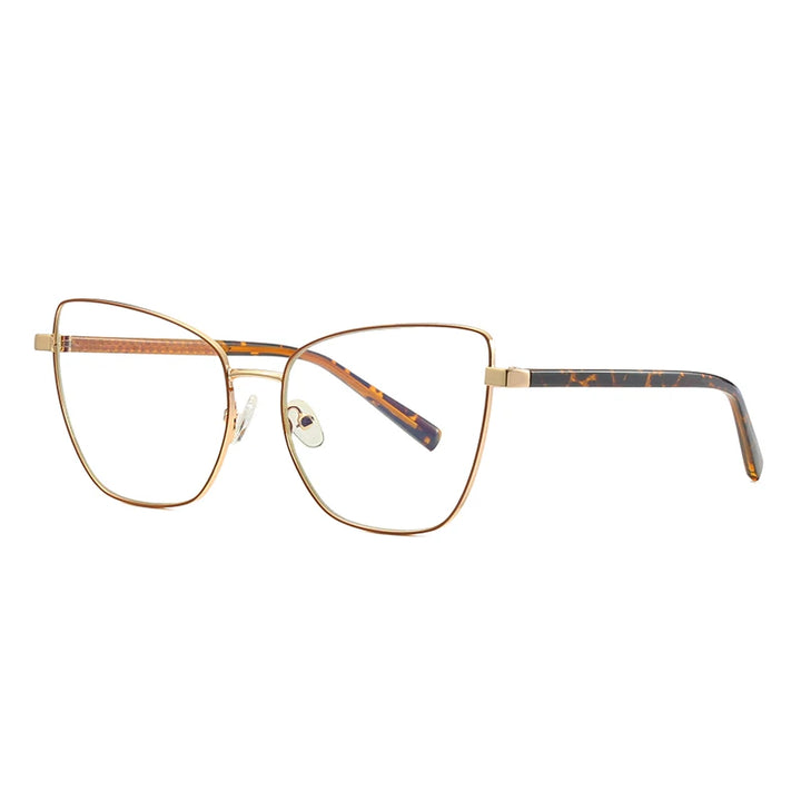 Hotochki 3003 women's cat eye alloy prescription eyeglasses — view 5
