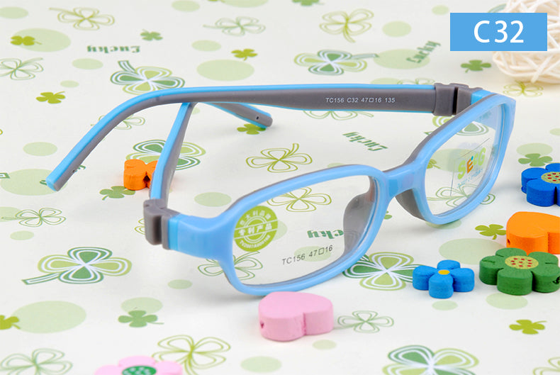 Secg Unisex Childrens Full Rim Square Tr 90 Silicone Eyeglasses 20156 — view 6 | Secg at FuzWeb