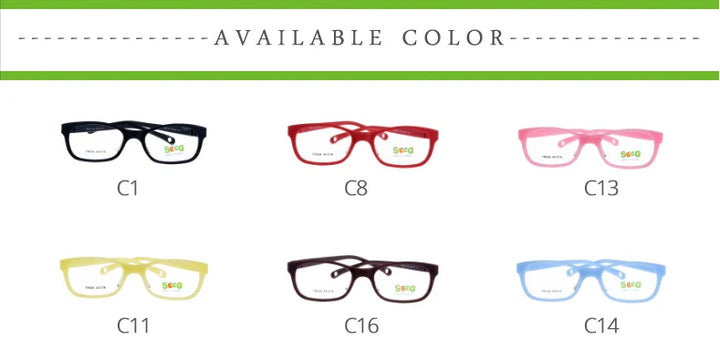 Secg Unisex Childrens Full Rim Square Tr 90 Silicone Eyeglasses 18936 — view 17 | Secg at FuzWeb